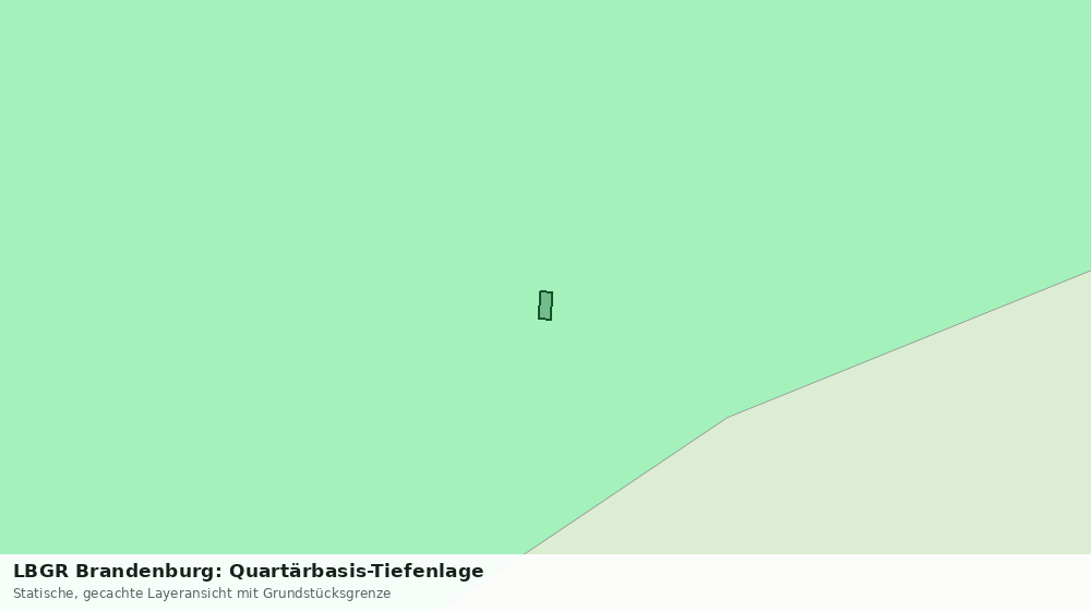 Statische Kartenansicht: LBGR Brandenburg: Quartärbasis-Tiefenlage