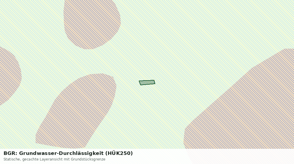 Statische Kartenansicht: BGR: Grundwasser-Durchlässigkeit (HÜK250)