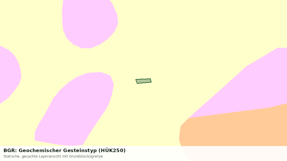Statische Kartenansicht: BGR: Geochemischer Gesteinstyp (HÜK250)