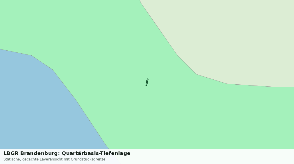 Statische Kartenansicht: LBGR Brandenburg: Quartärbasis-Tiefenlage