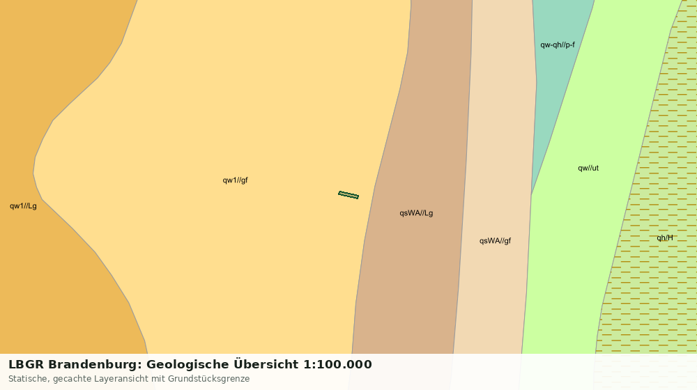 Statische Kartenansicht: LBGR Brandenburg: Geologische Übersicht 1:100.000