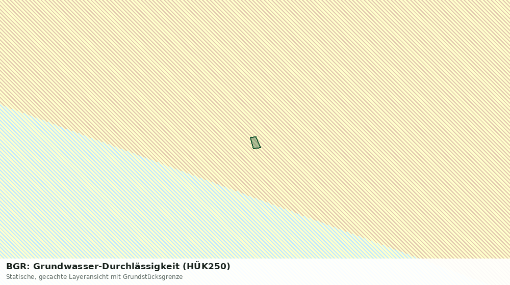 Statische Kartenansicht: BGR: Grundwasser-Durchlässigkeit (HÜK250)