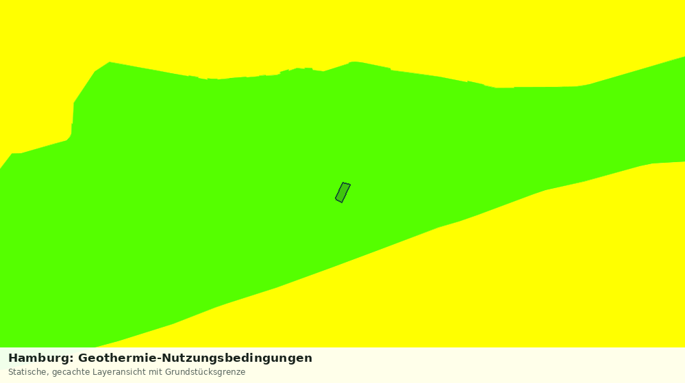 Statische Kartenansicht: Hamburg: Geothermie-Nutzungsbedingungen