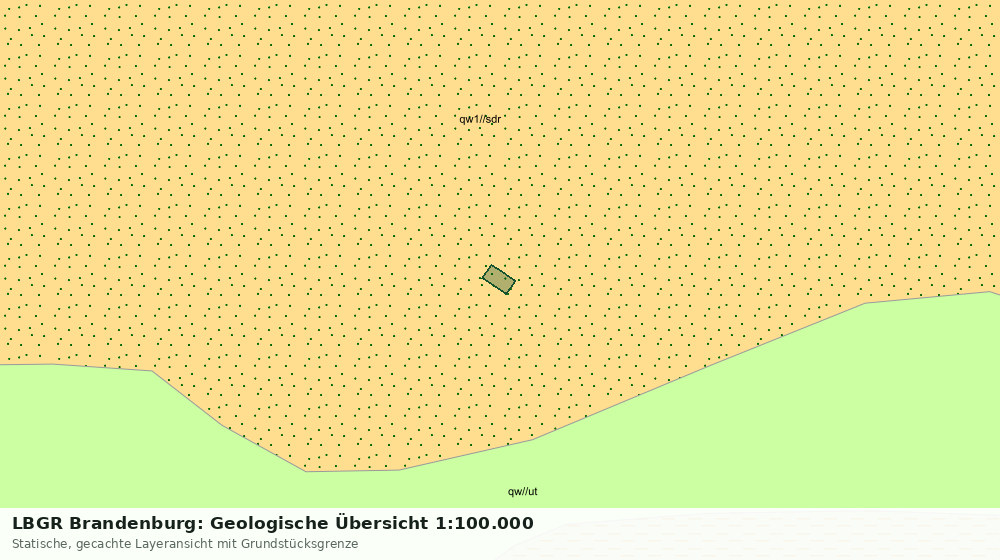 Statische Kartenansicht: LBGR Brandenburg: Geologische Übersicht 1:100.000