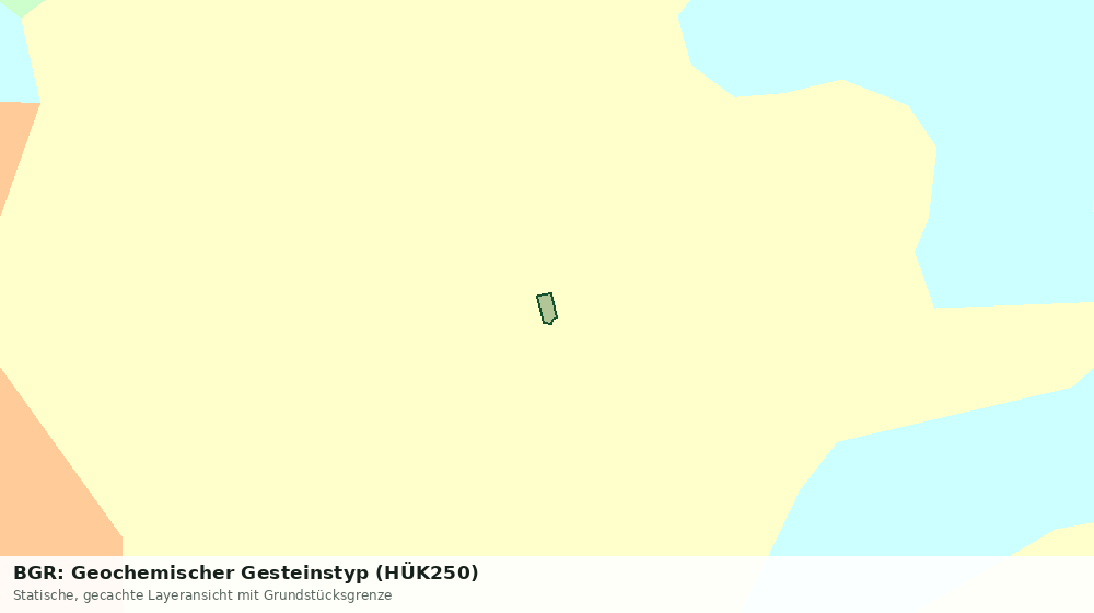 Statische Kartenansicht: BGR: Geochemischer Gesteinstyp (HÜK250)