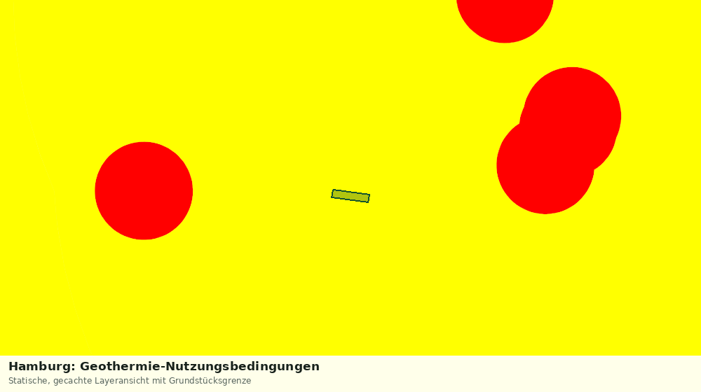 Statische Kartenansicht: Hamburg: Geothermie-Nutzungsbedingungen