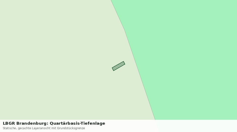 Statische Kartenansicht: LBGR Brandenburg: Quartärbasis-Tiefenlage