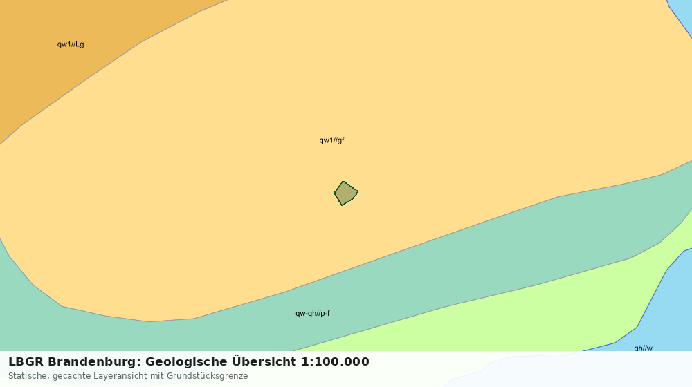 Statische Kartenansicht: LBGR Brandenburg: Geologische Übersicht 1:100.000