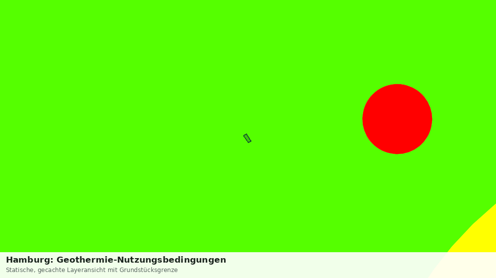 Statische Kartenansicht: Hamburg: Geothermie-Nutzungsbedingungen