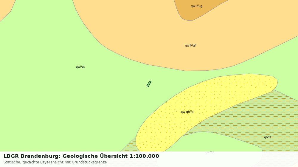 Statische Kartenansicht: LBGR Brandenburg: Geologische Übersicht 1:100.000