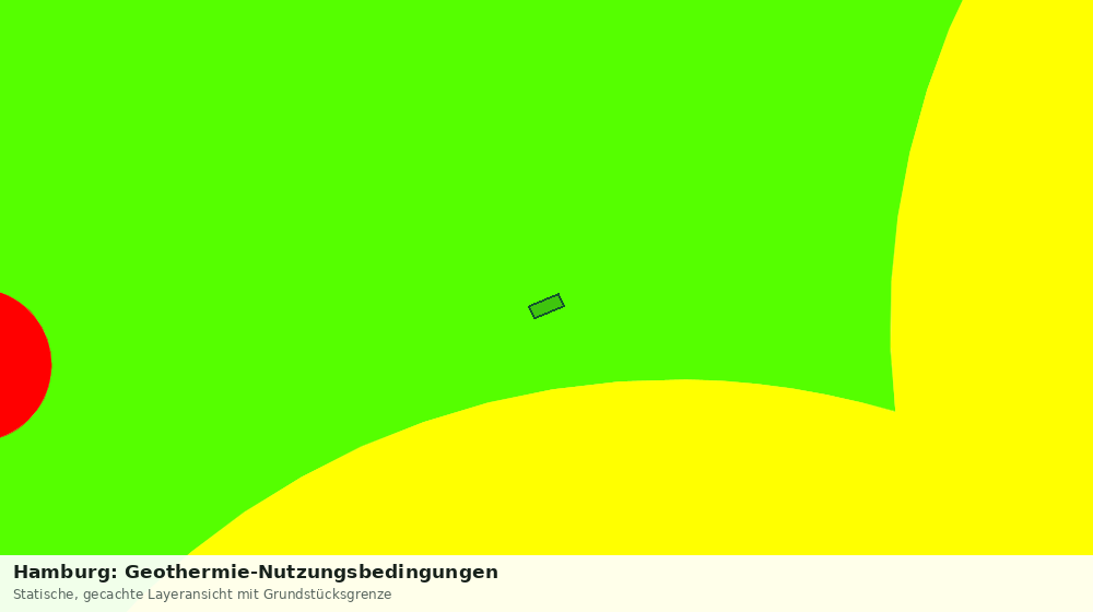 Statische Kartenansicht: Hamburg: Geothermie-Nutzungsbedingungen