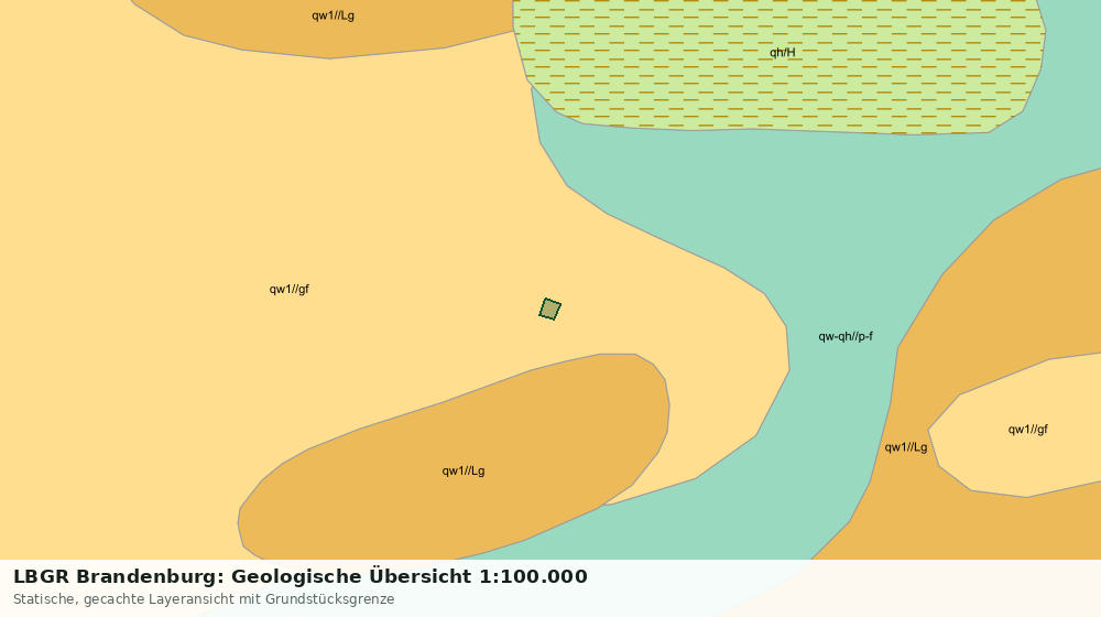 Statische Kartenansicht: LBGR Brandenburg: Geologische Übersicht 1:100.000