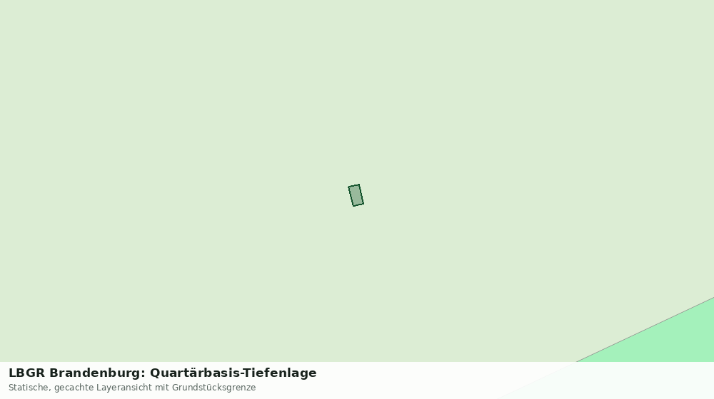 Statische Kartenansicht: LBGR Brandenburg: Quartärbasis-Tiefenlage