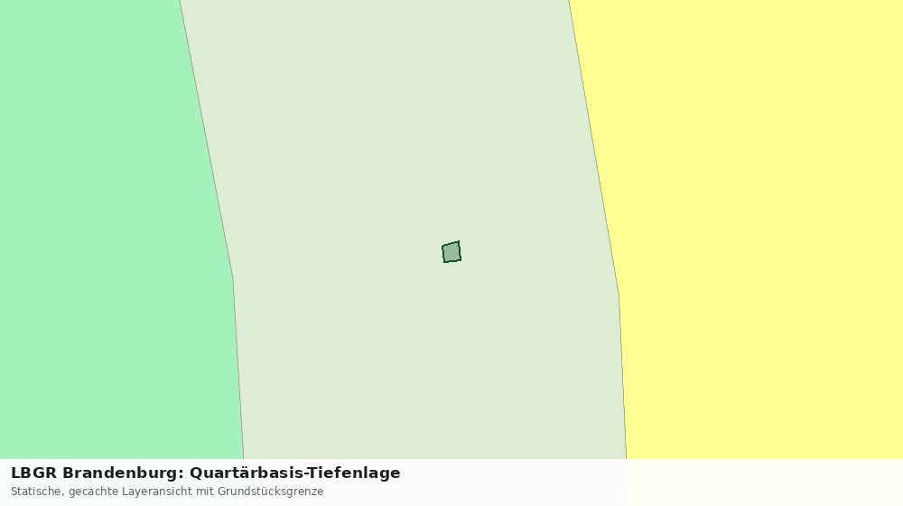 Statische Kartenansicht: LBGR Brandenburg: Quartärbasis-Tiefenlage