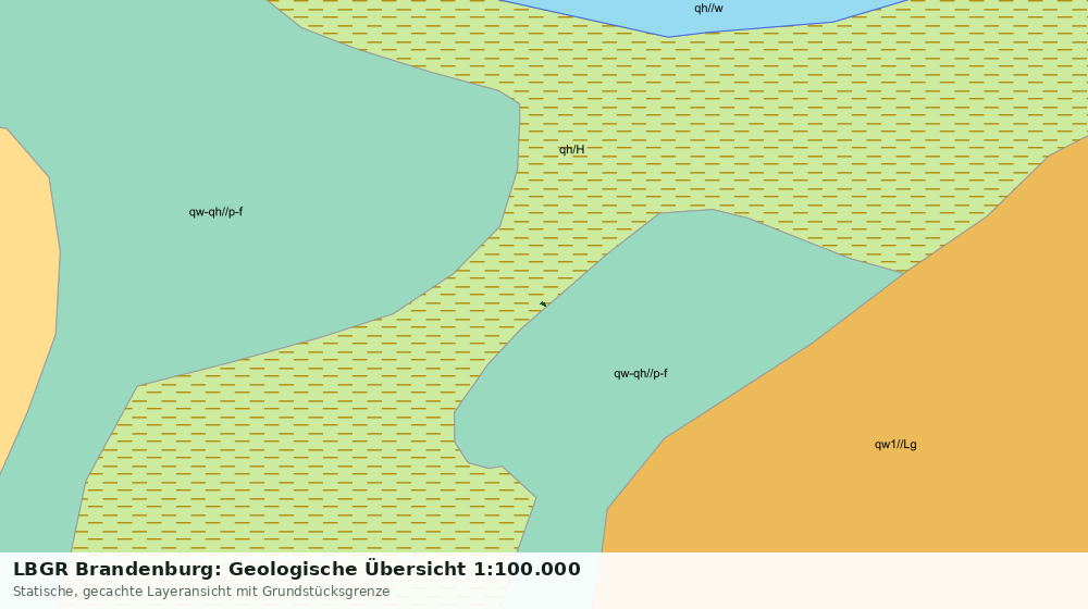 Statische Kartenansicht: LBGR Brandenburg: Geologische Übersicht 1:100.000