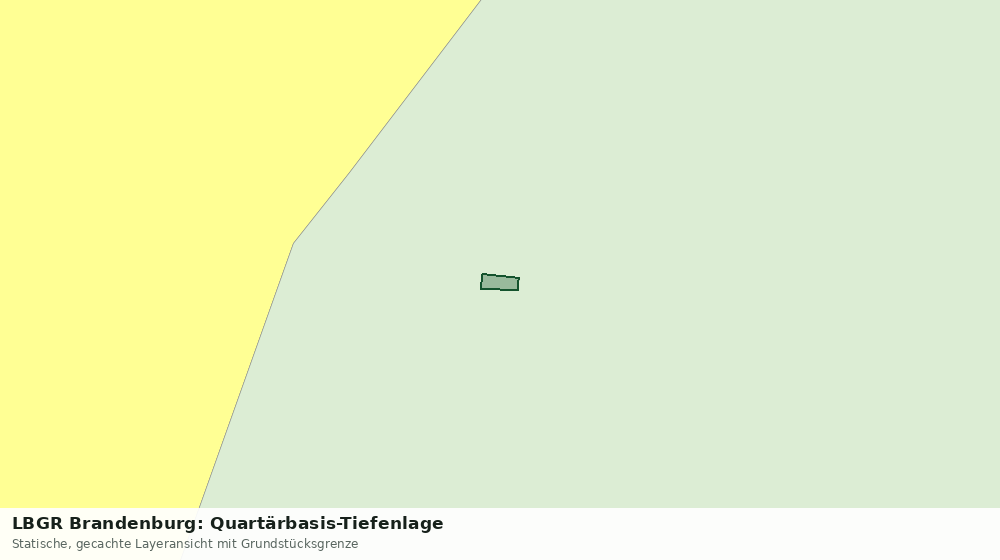 Statische Kartenansicht: LBGR Brandenburg: Quartärbasis-Tiefenlage