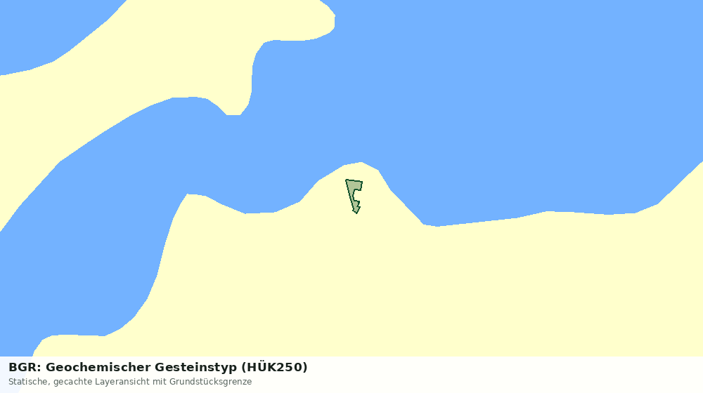 Statische Kartenansicht: BGR: Geochemischer Gesteinstyp (HÜK250)
