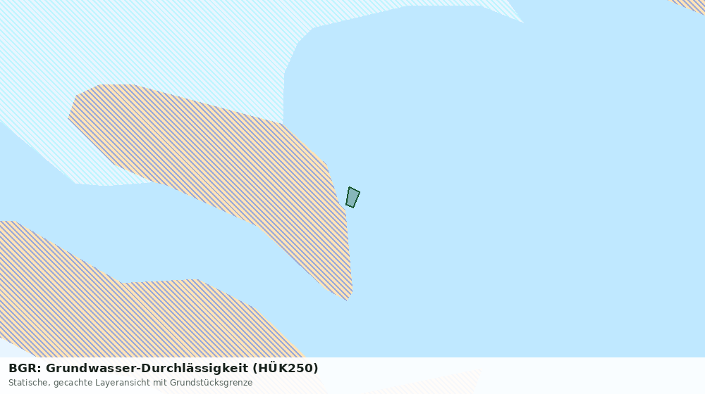 Statische Kartenansicht: BGR: Grundwasser-Durchlässigkeit (HÜK250)