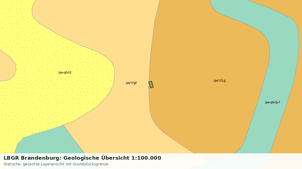 Statische Kartenansicht: LBGR Brandenburg: Geologische Übersicht 1:100.000