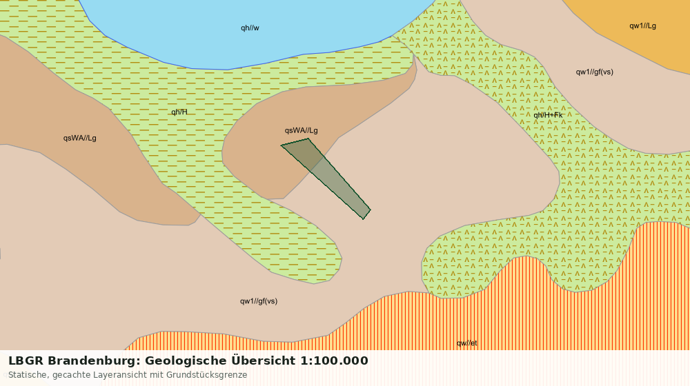 Statische Kartenansicht: LBGR Brandenburg: Geologische Übersicht 1:100.000