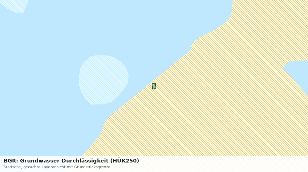 Statische Kartenansicht: BGR: Grundwasser-Durchlässigkeit (HÜK250)