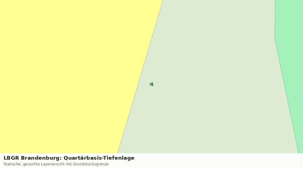 Statische Kartenansicht: LBGR Brandenburg: Quartärbasis-Tiefenlage