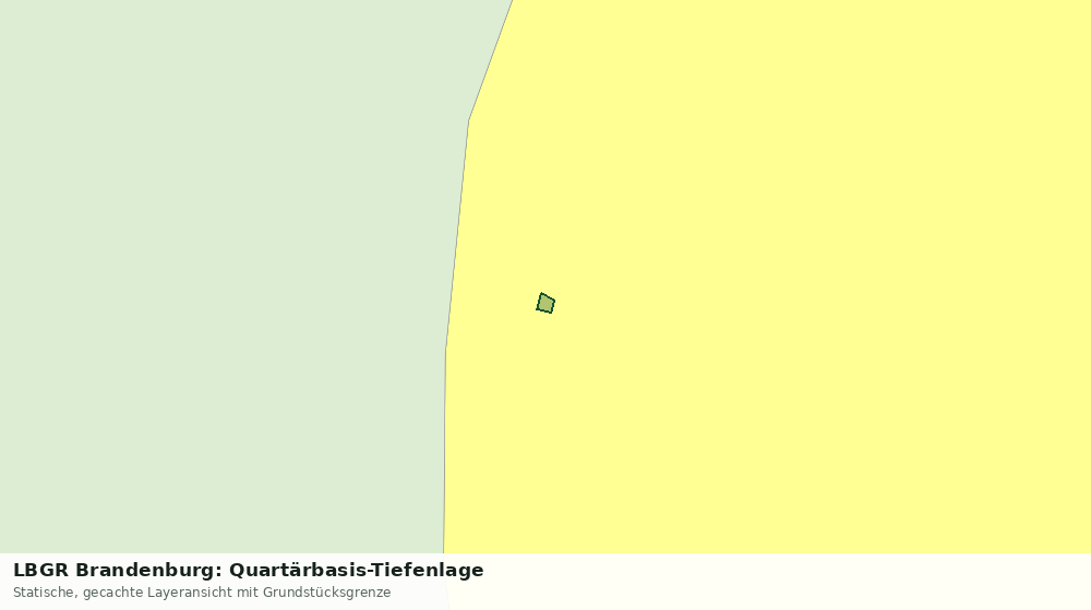 Statische Kartenansicht: LBGR Brandenburg: Quartärbasis-Tiefenlage