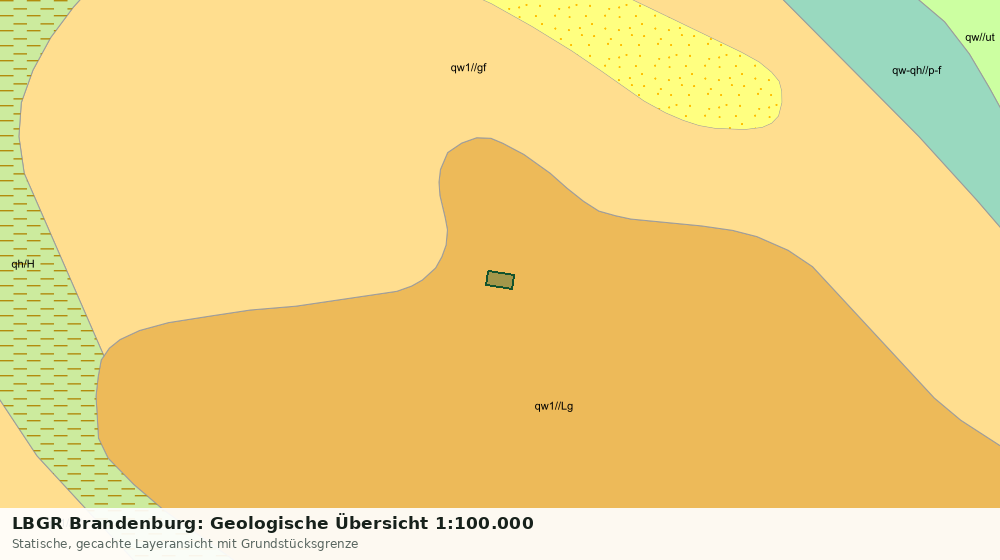 Statische Kartenansicht: LBGR Brandenburg: Geologische Übersicht 1:100.000