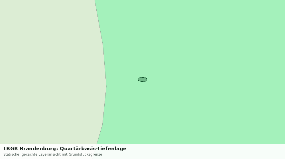Statische Kartenansicht: LBGR Brandenburg: Quartärbasis-Tiefenlage