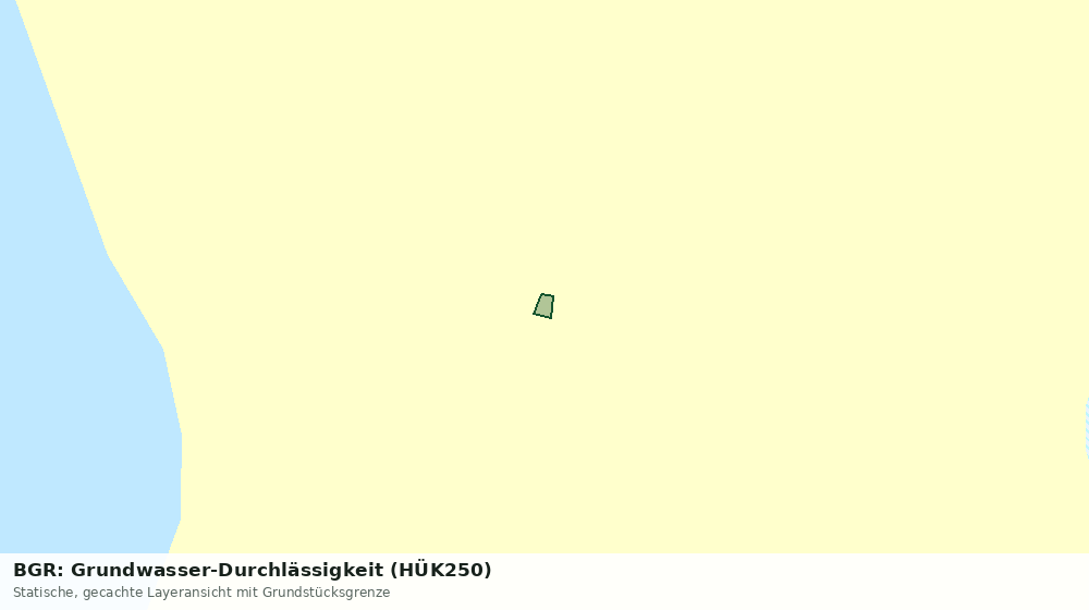 Statische Kartenansicht: BGR: Grundwasser-Durchlässigkeit (HÜK250)