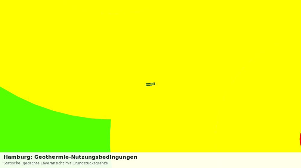 Statische Kartenansicht: Hamburg: Geothermie-Nutzungsbedingungen