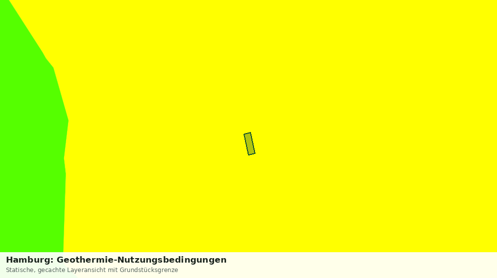 Statische Kartenansicht: Hamburg: Geothermie-Nutzungsbedingungen
