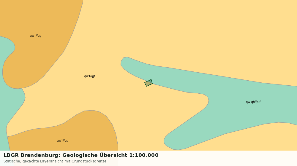 Statische Kartenansicht: LBGR Brandenburg: Geologische Übersicht 1:100.000