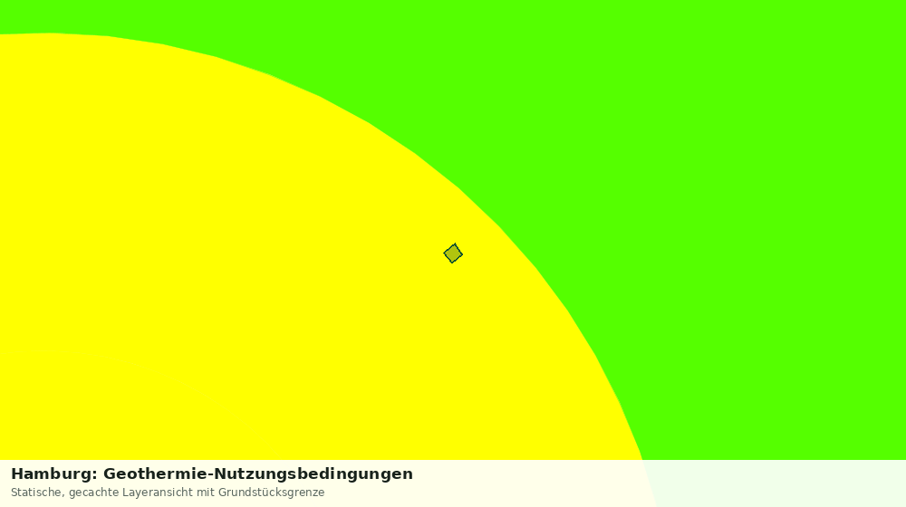 Statische Kartenansicht: Hamburg: Geothermie-Nutzungsbedingungen