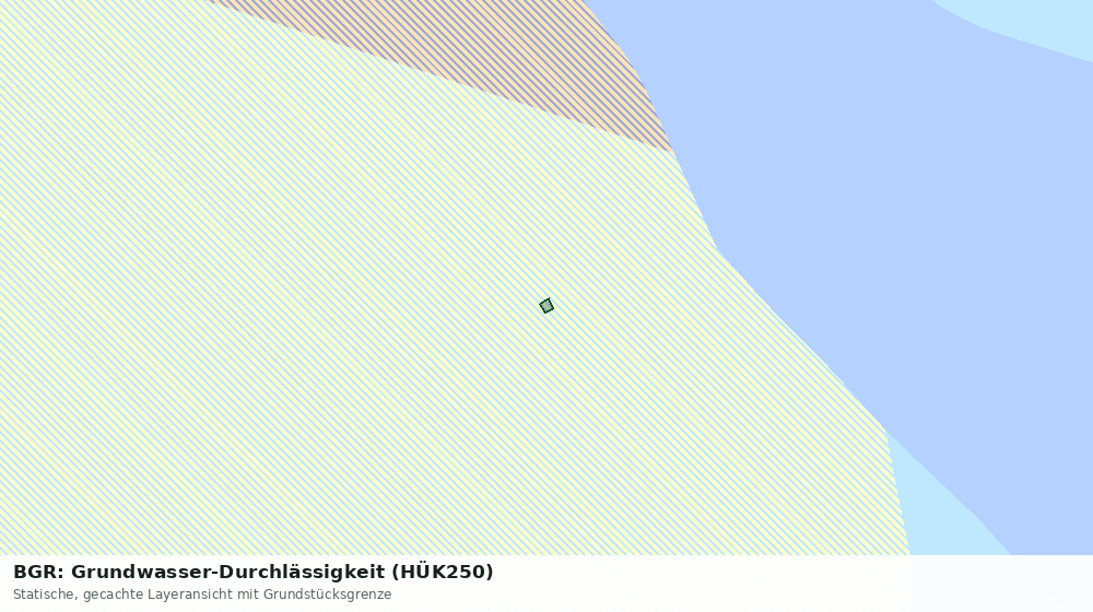 Statische Kartenansicht: BGR: Grundwasser-Durchlässigkeit (HÜK250)