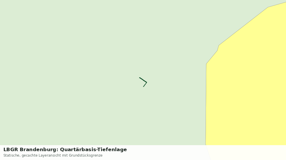Statische Kartenansicht: LBGR Brandenburg: Quartärbasis-Tiefenlage