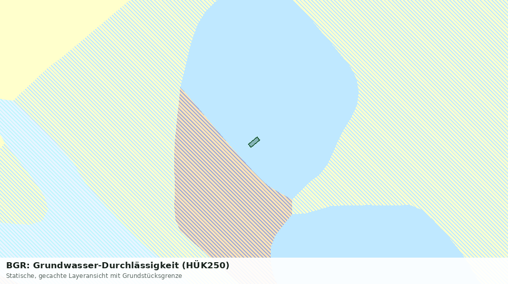 Statische Kartenansicht: BGR: Grundwasser-Durchlässigkeit (HÜK250)