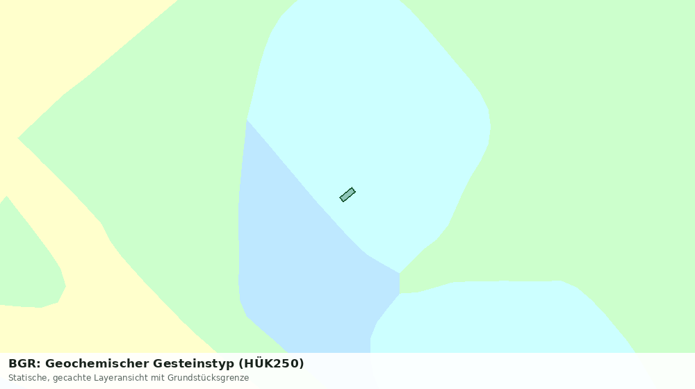 Statische Kartenansicht: BGR: Geochemischer Gesteinstyp (HÜK250)