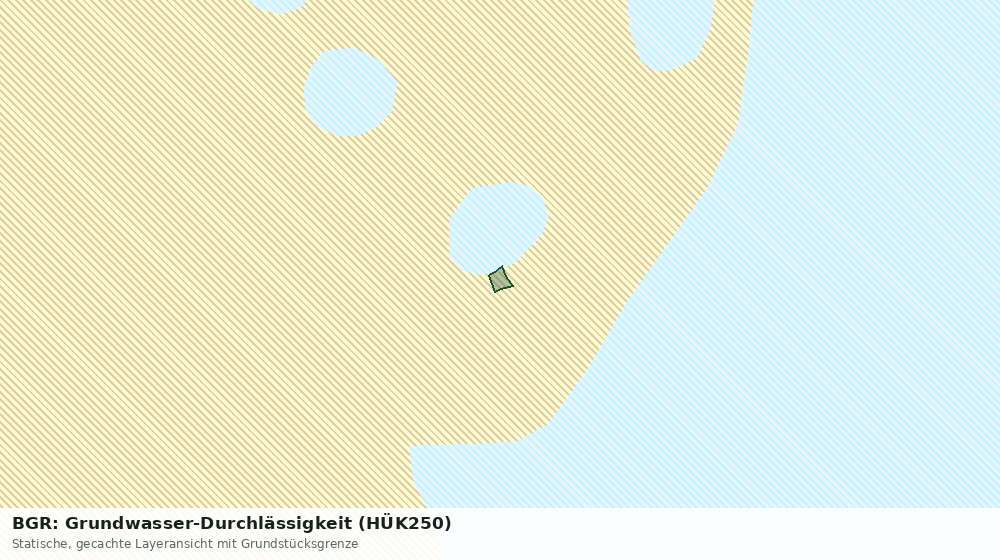 Statische Kartenansicht: BGR: Grundwasser-Durchlässigkeit (HÜK250)