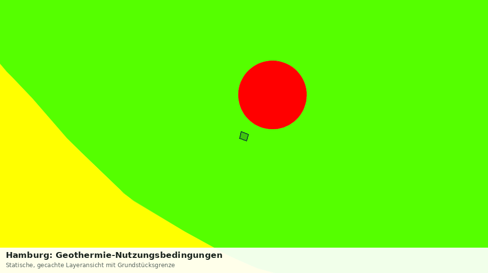 Statische Kartenansicht: Hamburg: Geothermie-Nutzungsbedingungen