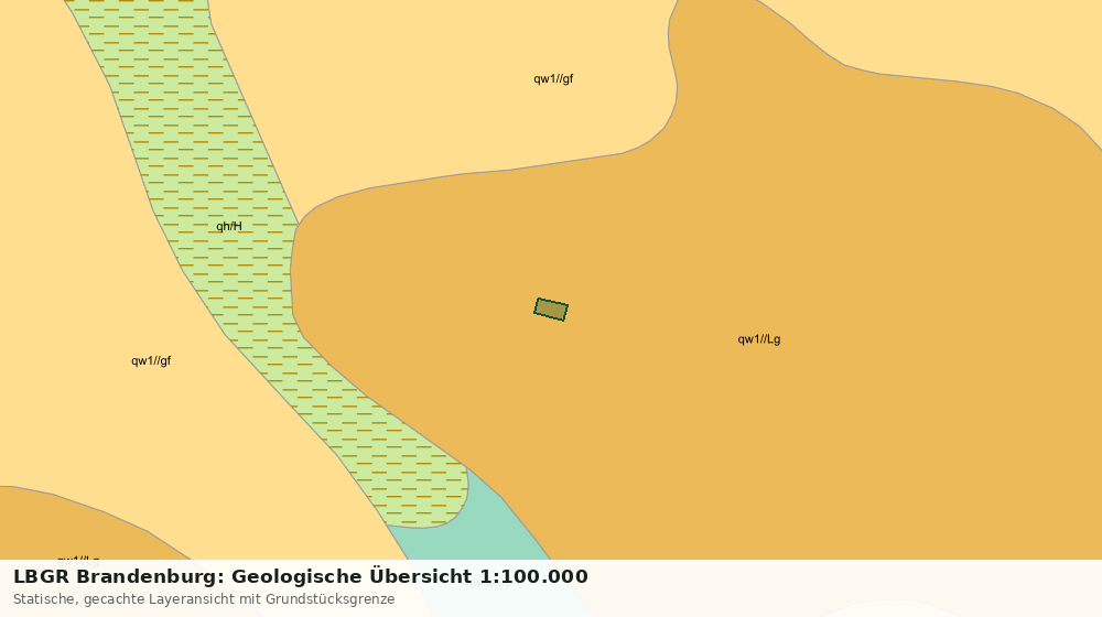 Statische Kartenansicht: LBGR Brandenburg: Geologische Übersicht 1:100.000