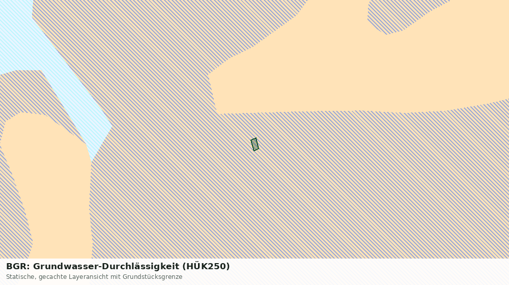 Statische Kartenansicht: BGR: Grundwasser-Durchlässigkeit (HÜK250)