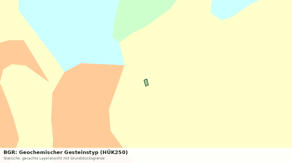 Statische Kartenansicht: BGR: Geochemischer Gesteinstyp (HÜK250)