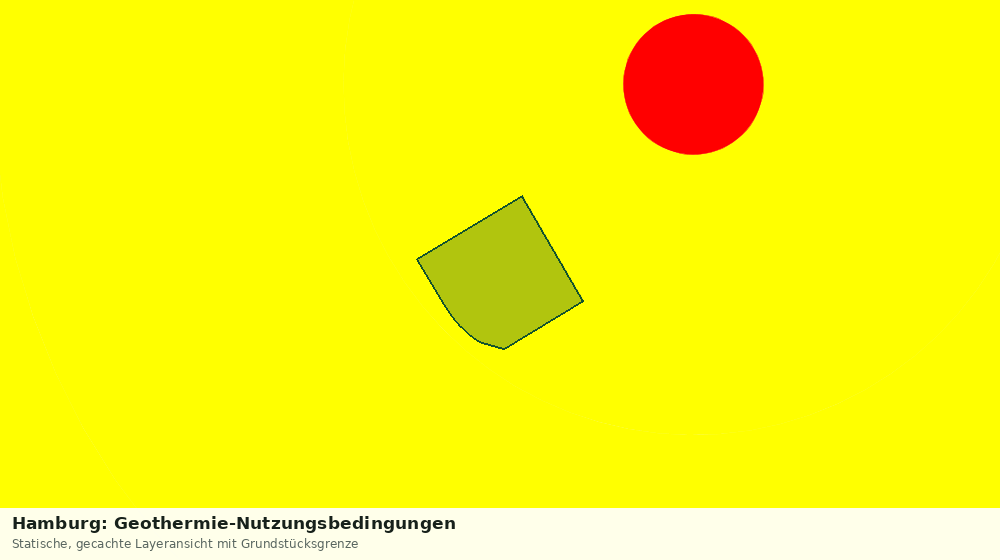 Statische Kartenansicht: Hamburg: Geothermie-Nutzungsbedingungen