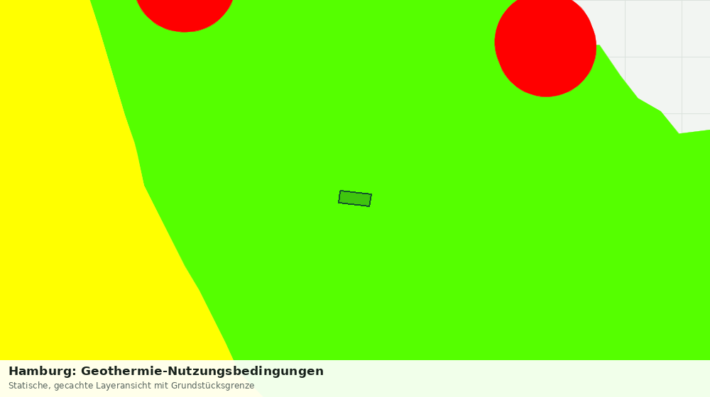 Statische Kartenansicht: Hamburg: Geothermie-Nutzungsbedingungen