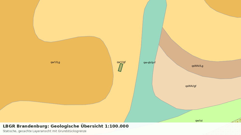 Statische Kartenansicht: LBGR Brandenburg: Geologische Übersicht 1:100.000