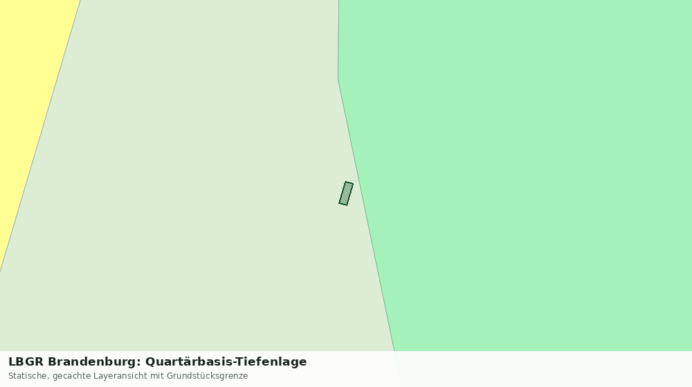 Statische Kartenansicht: LBGR Brandenburg: Quartärbasis-Tiefenlage