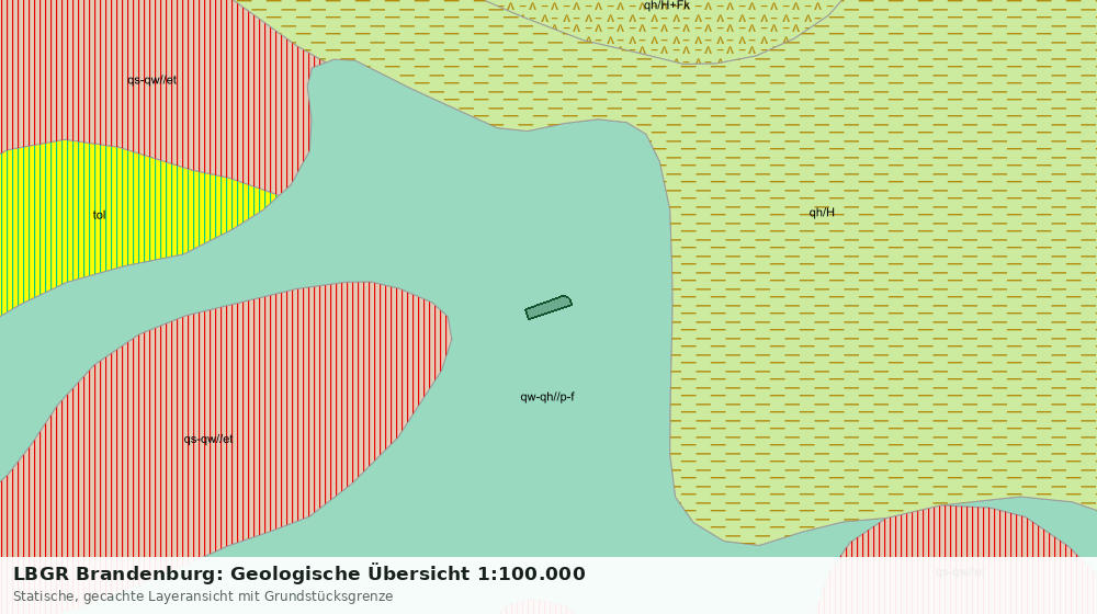 Statische Kartenansicht: LBGR Brandenburg: Geologische Übersicht 1:100.000