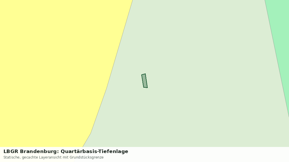 Statische Kartenansicht: LBGR Brandenburg: Quartärbasis-Tiefenlage