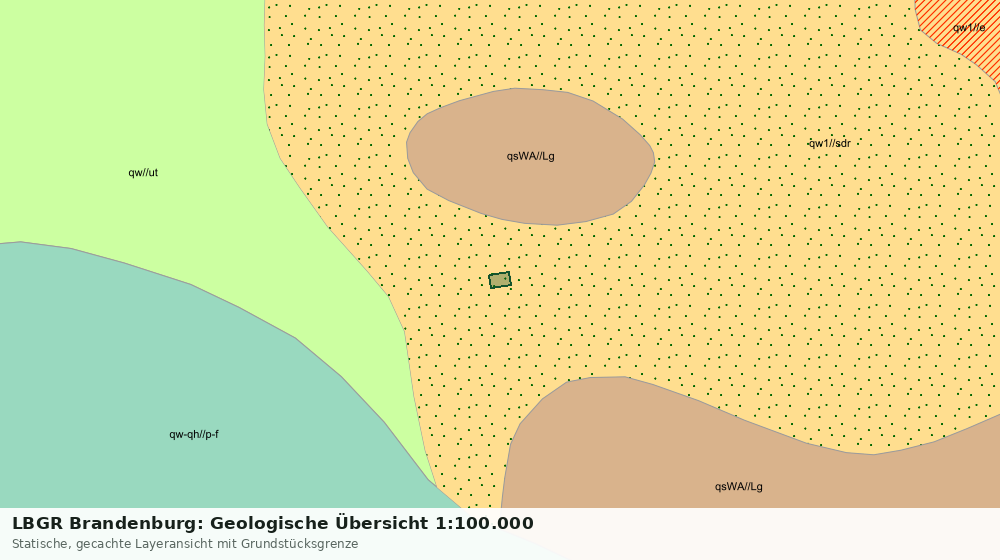Statische Kartenansicht: LBGR Brandenburg: Geologische Übersicht 1:100.000